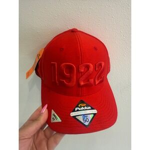 Pukka Oakmont Country Club 1922 Red Tech Fabric Snapback Hat SPF 50 Small Fit